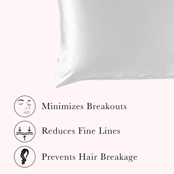 RISE Essential Satin Pillowcase Standard/Queen 20”x30” Pearl White NEW in Box